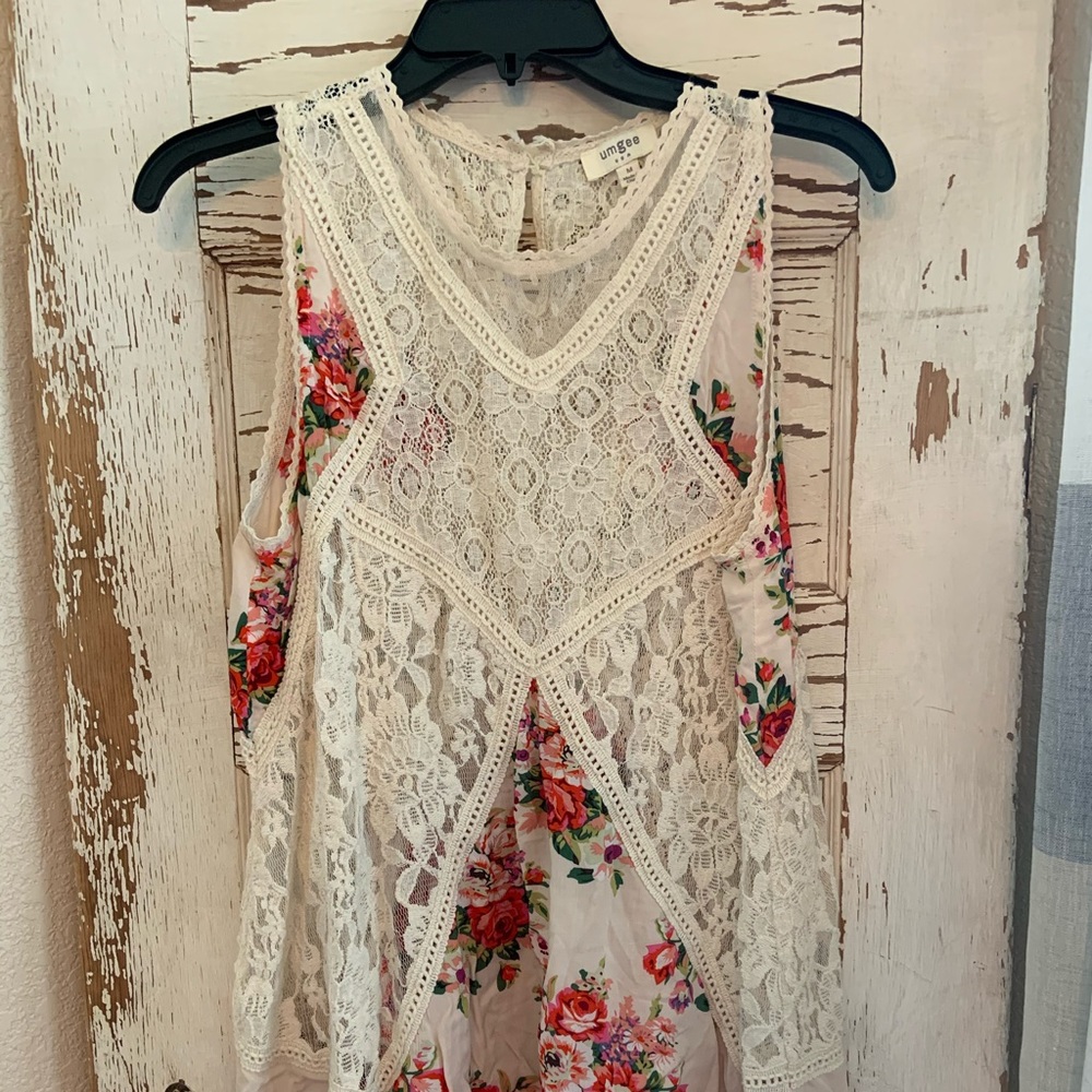 Umgee tunic shirt/dress size medium